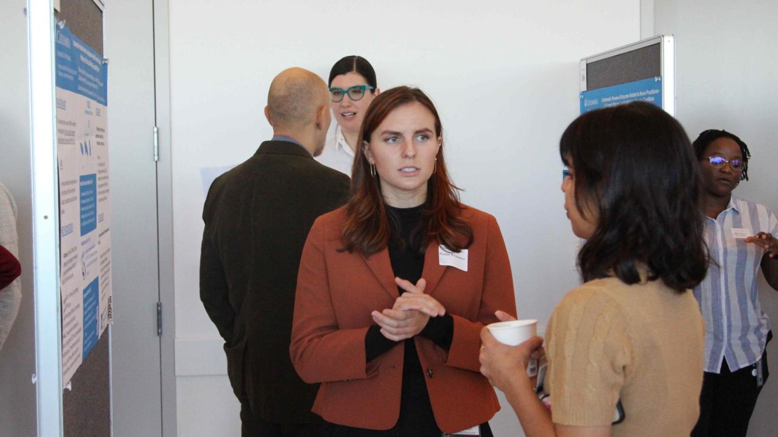 Columbia School of Nursing hosted its second annual Scholars’ Day. Organized by the Office of Scholarship and Research Development, the event showcased the work of PhD students, postdoctoral fellows, academic-practice research fellows, and research staff