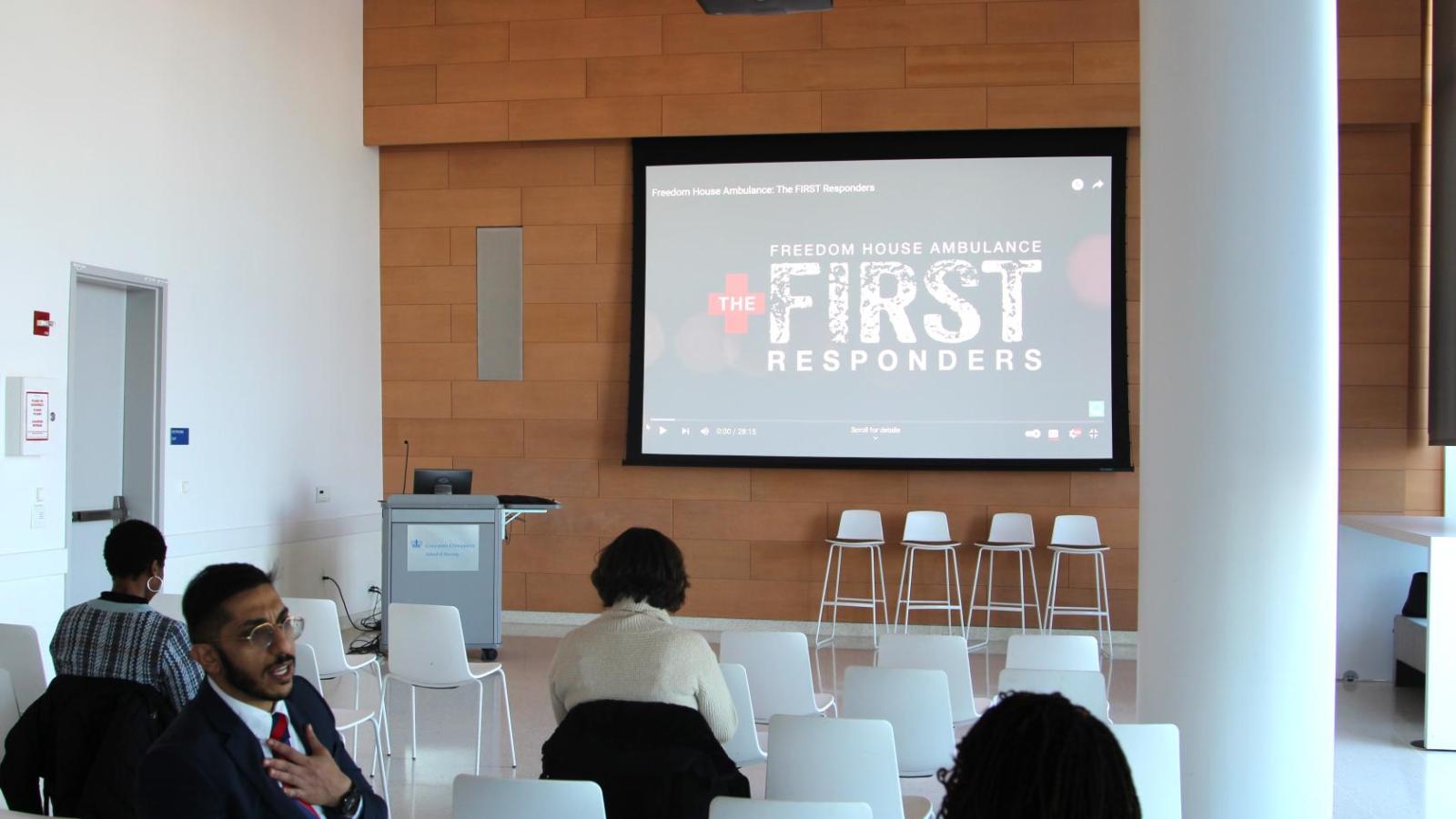 Attendees at Freedom House screening