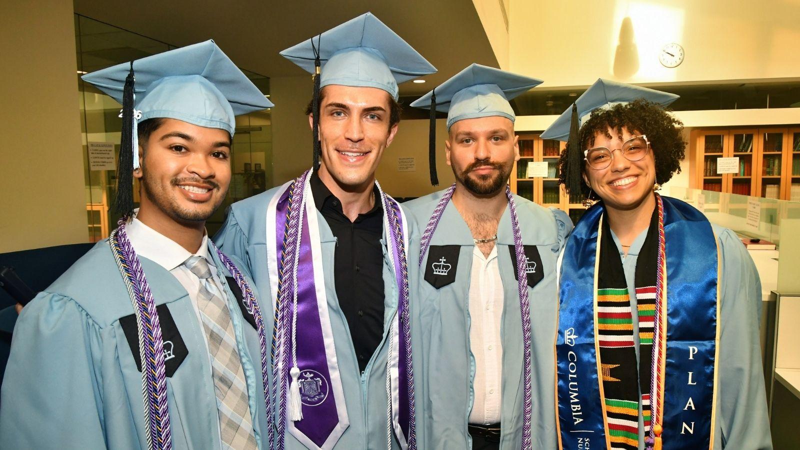 Four Columbia Nursing MDE students smile for a group photo