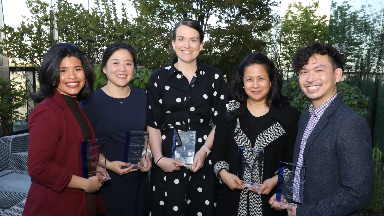 The 2026 Nurse Excellence Award winners pose with their awards