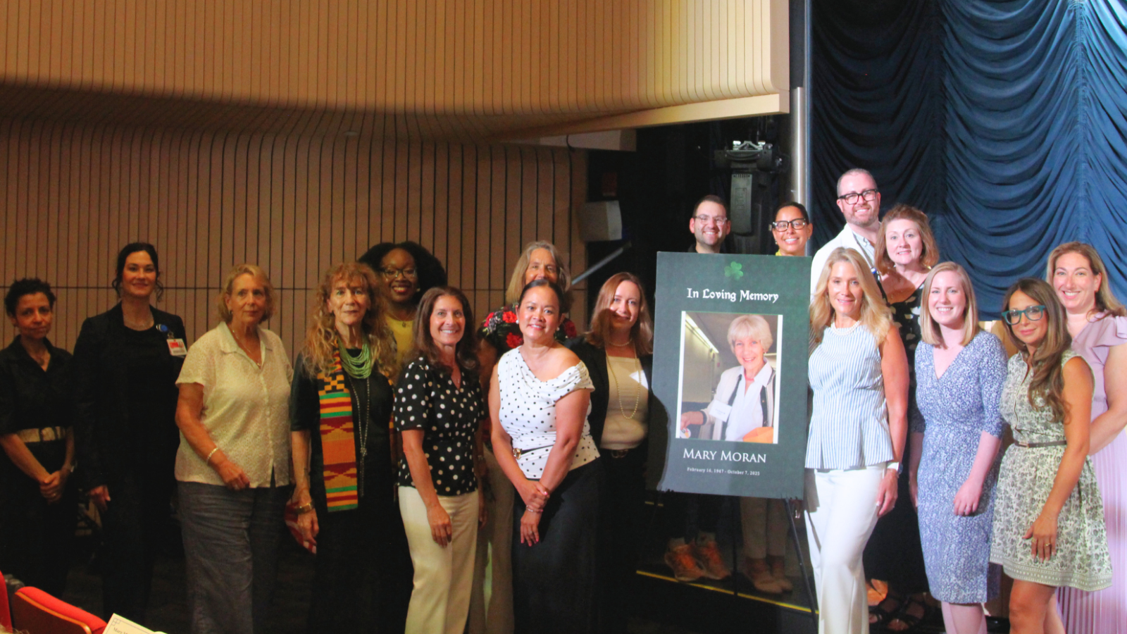 Faculty honoring Mary Moran