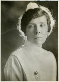 black white headshot photo of Helen Young