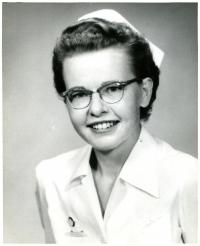 black & white photo of Mary Crawford