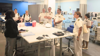 Visitors from U.S. Navy at Columbia Nursing Simulation Center