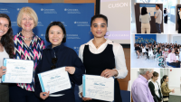 Four photos from the 2026 Research Day at Columbia School of Nursing