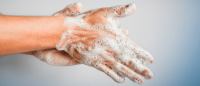 soapy hands