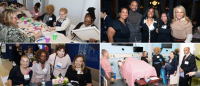 Collage of four group photos from the 2026 Columbia Nursing Alumni Reunion