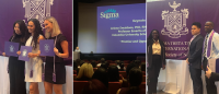 Photo collage from the 2026 Sigma Induction